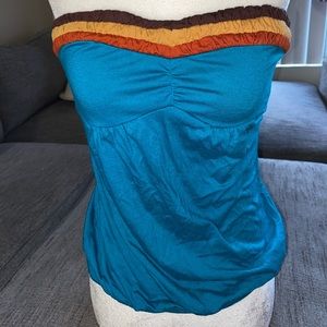 Turquoise tube top